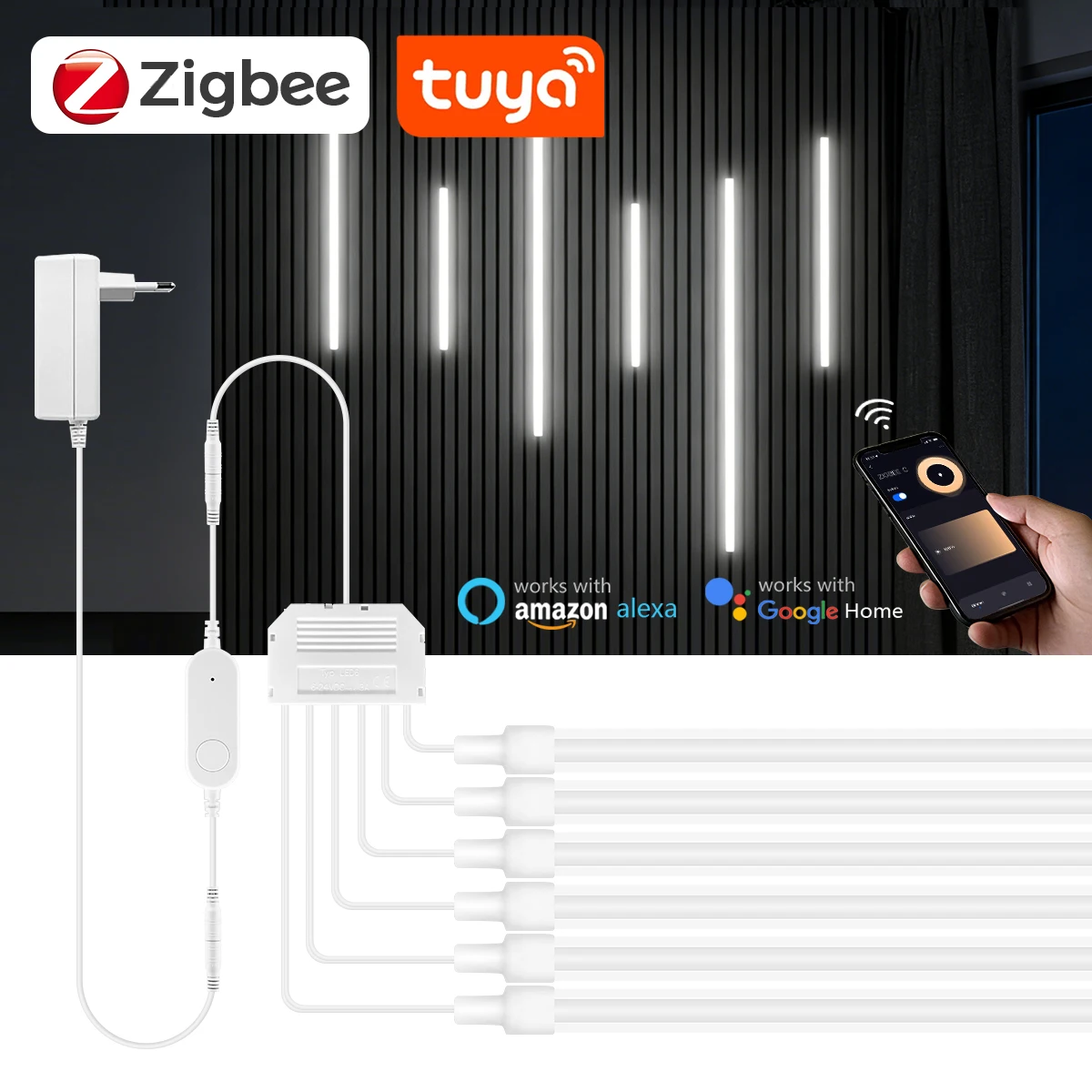Zigbee Smart Neon COB LED Stri - Smart Home Automation Diy recension och pris