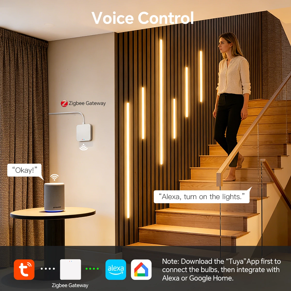Zigbee Smart Neon COB LED Stri - Smart Home Automation Diy recension och pris