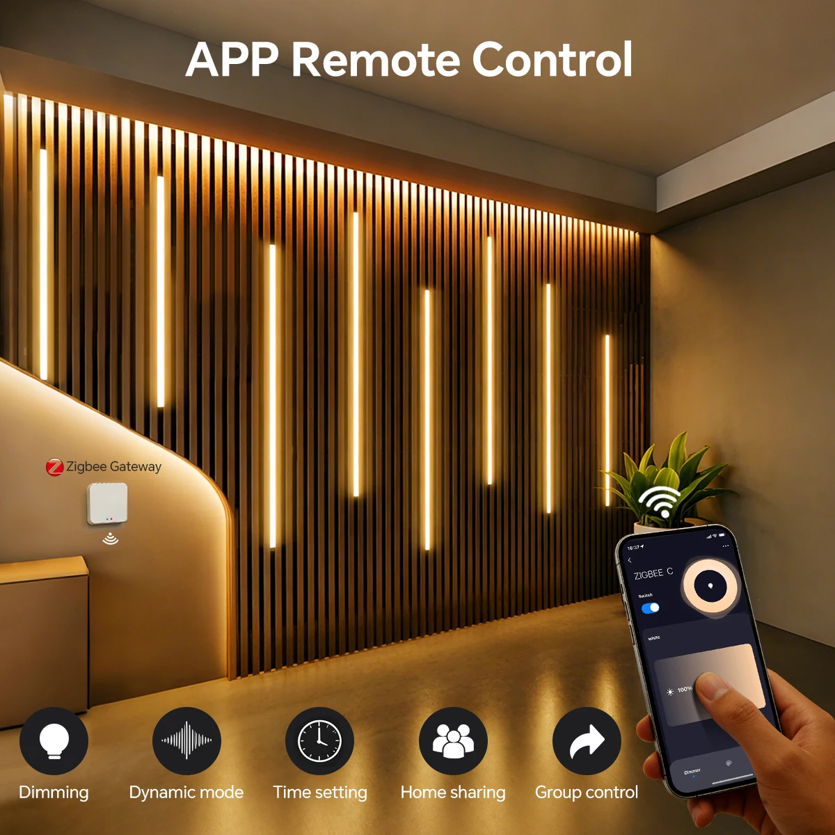 Zigbee Smart Neon COB LED Stri - Smart Home Automation Diy recension och pris