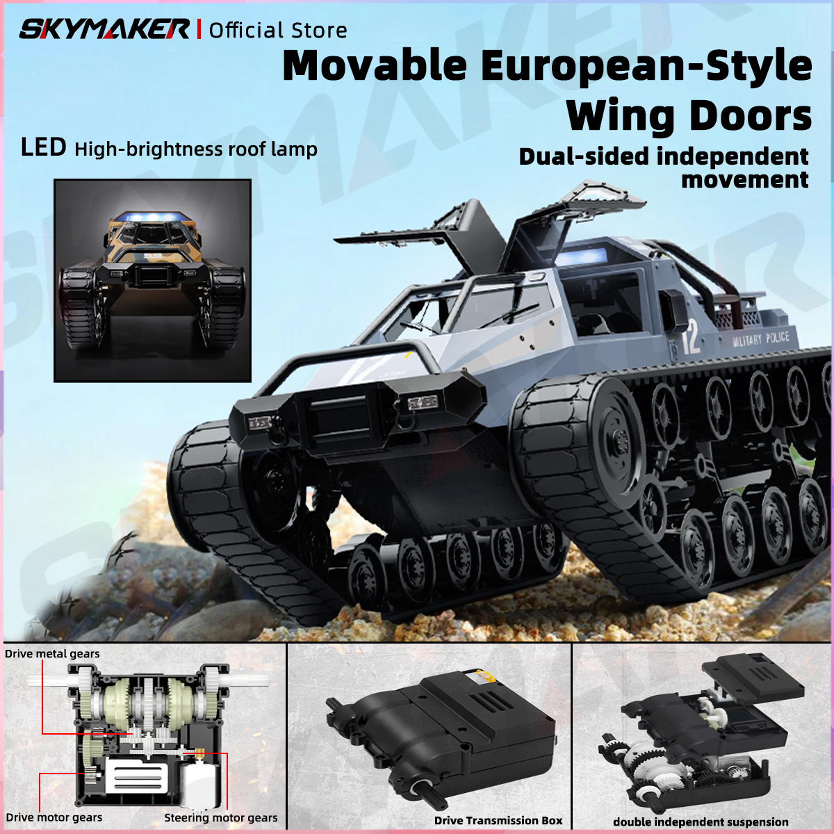JJRC C8812 Max Tracked Tank Mo - Home Automation Tutorial recension och pris