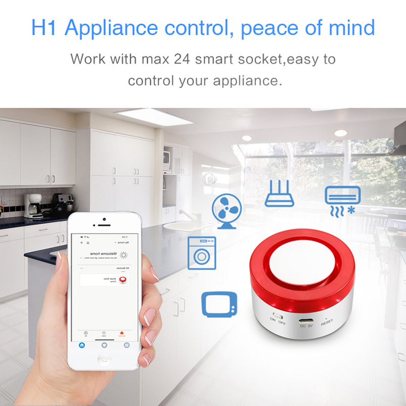 WIFI Wireless Security Alarm S - Smart Home Automation Diy recension och pris