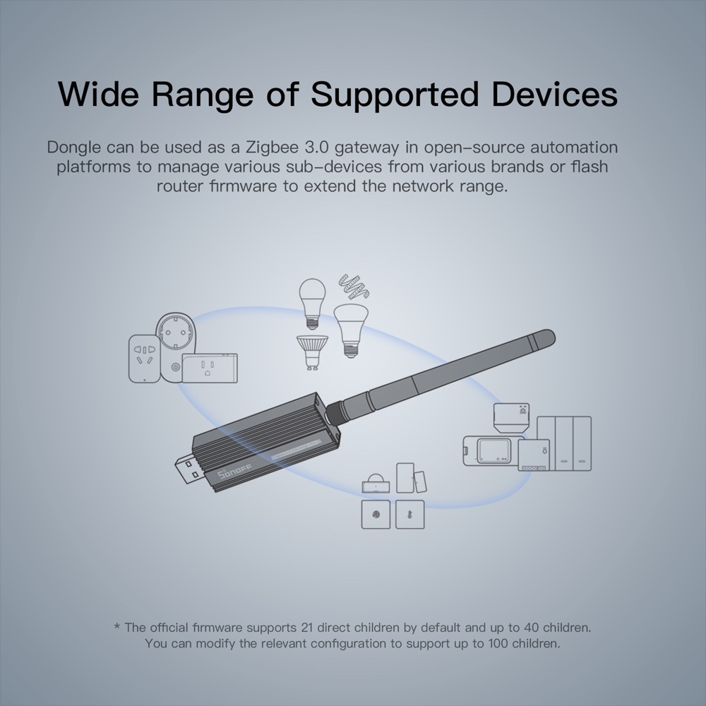 SONOFF ZBDongle-P Zigbee 3.0 U - Zigbee Coordinator Stick recension och pris
