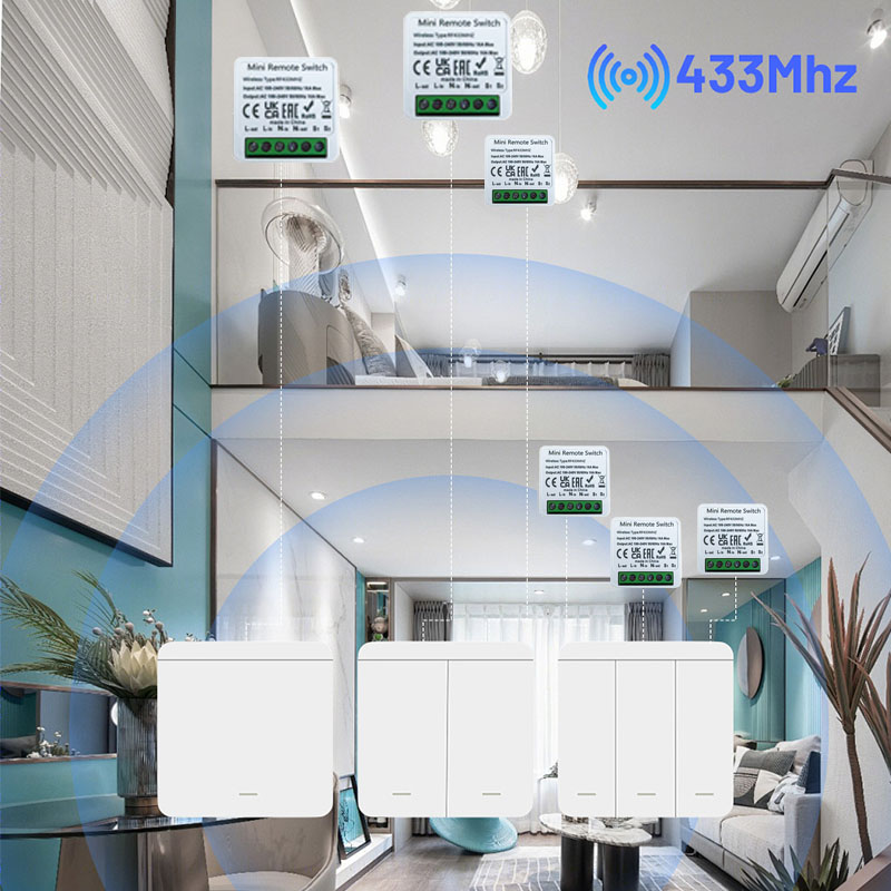 RF 433MHz Smart DIY Wireless S - Diy Home Automation System recension och pris