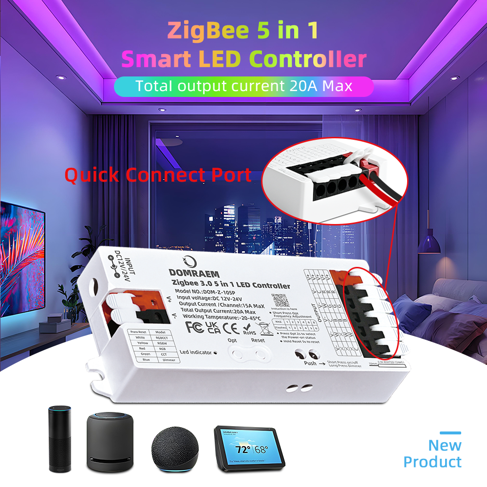 DOMRAEM Zigbee 3.0 5 in 1 LED  - Zigbee Coordinator Stick recension och pris