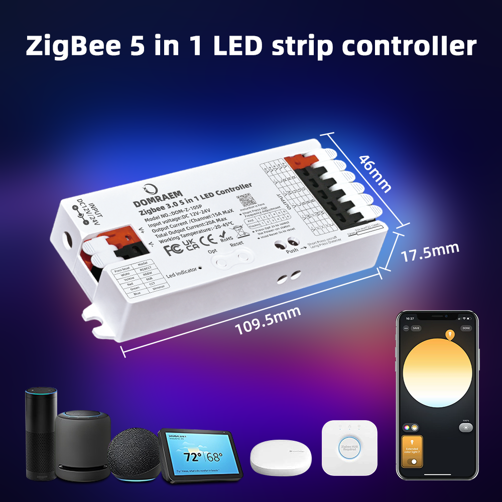 DOMRAEM Zigbee 3.0 5 in 1 LED  - Zigbee Coordinator Stick recension och pris