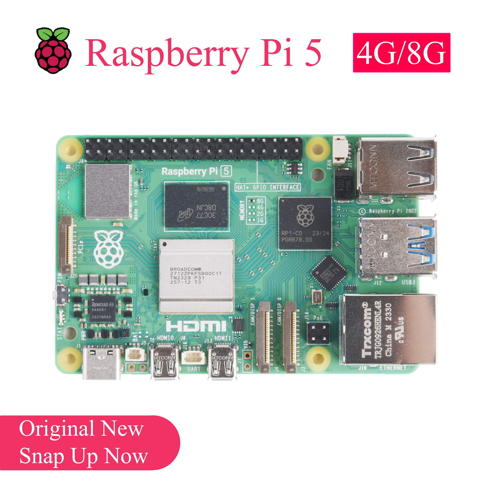 1PCS Original Raspberry Pi 5 4 - Diy Home Automation Raspberry Pi recension och pris