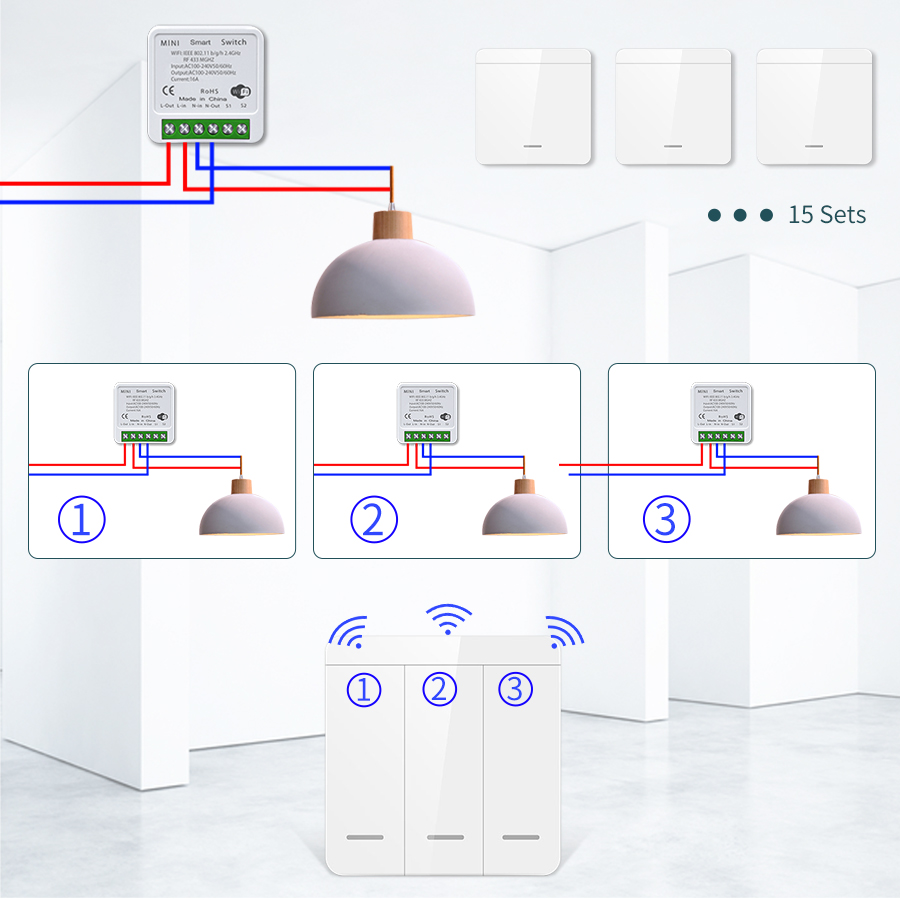 16A Tuya WiFi DIY Smart Switch - Home Automation Industry recension och pris