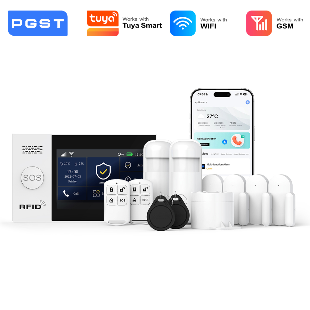 PGST 2G WiFi Alarm System Kit  - Smart Home Automation Diy recension och pris